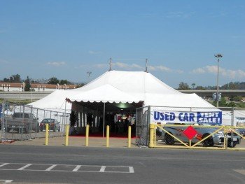 Used Car Tent Sale